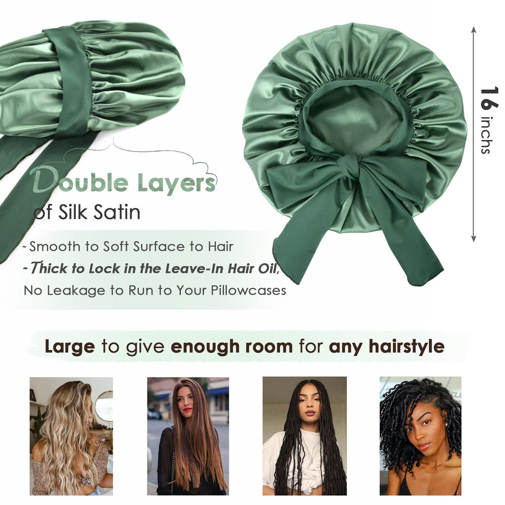 YANIBEST Silk Bonnet-multi-occasion-use ideal for sleep, workouts, and makeup.