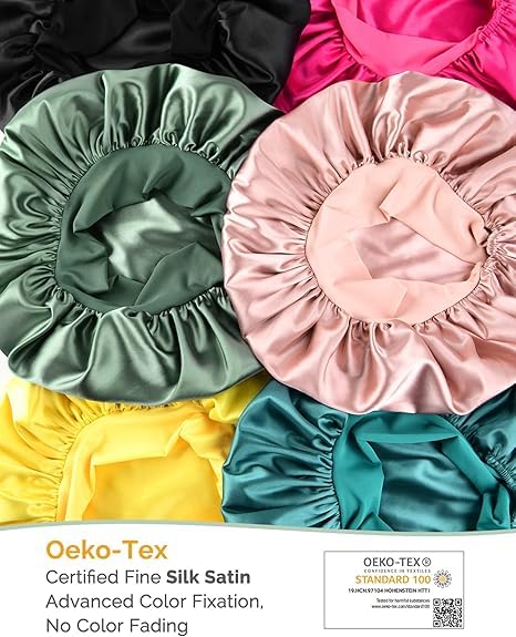 YANIBEST Silk Bonnet night-use versatile for workouts or makeup sessions