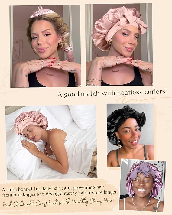 YANIBEST Silk Bonnet one-size-fits-all wrap suitable for various hair types