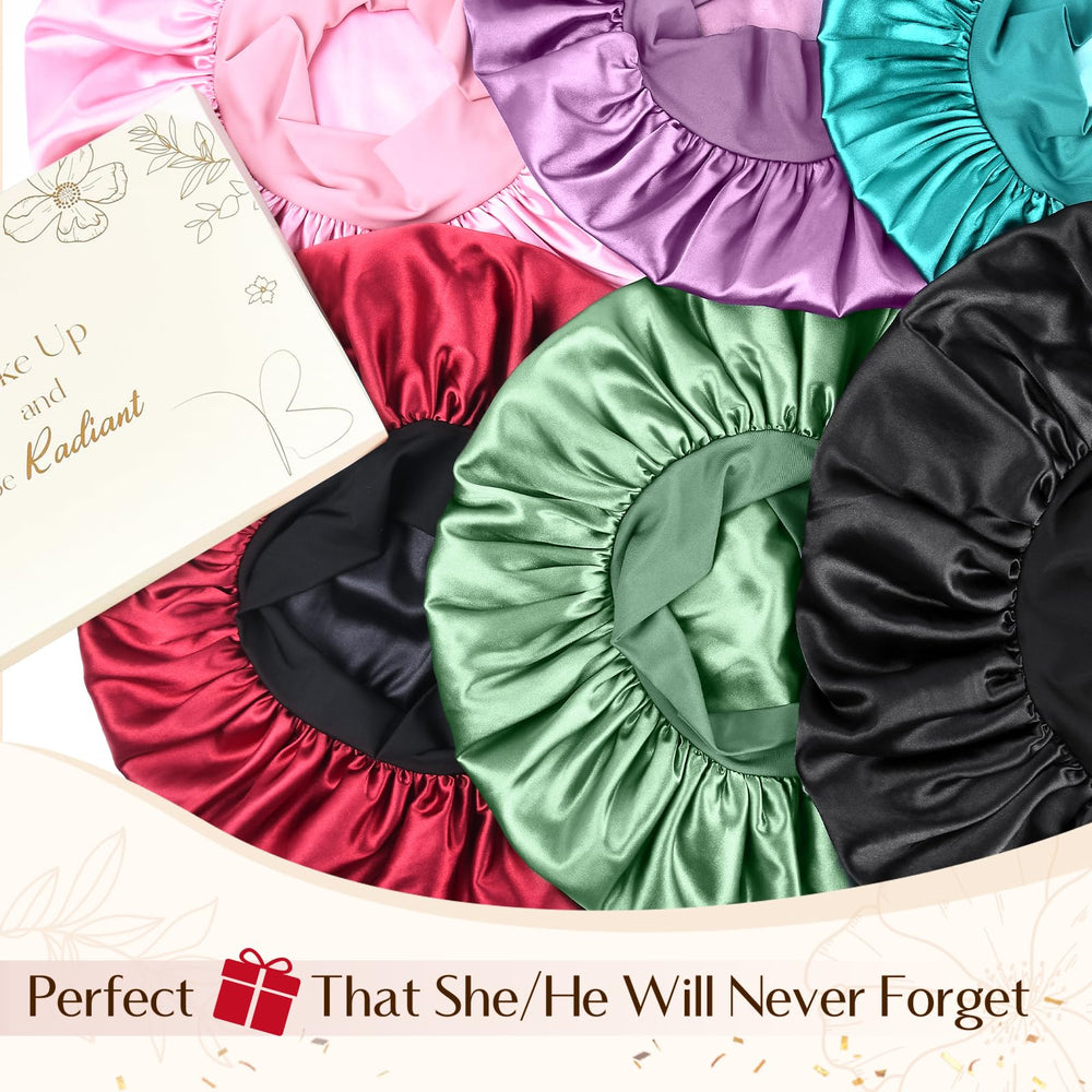 YANIBEST silk bonnet folded for portable storage and travel.