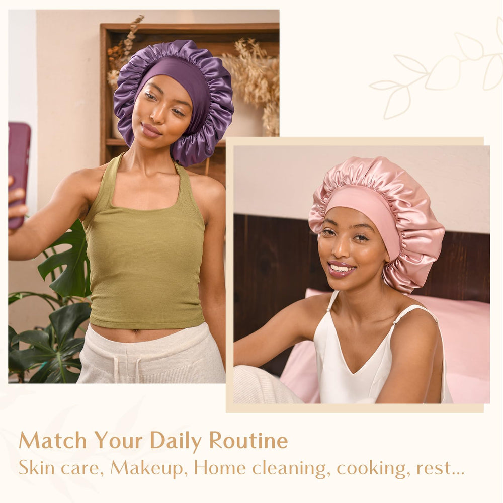 YANIBEST bonnet diameter about 12.6 inches suitable for curly and natural hair.