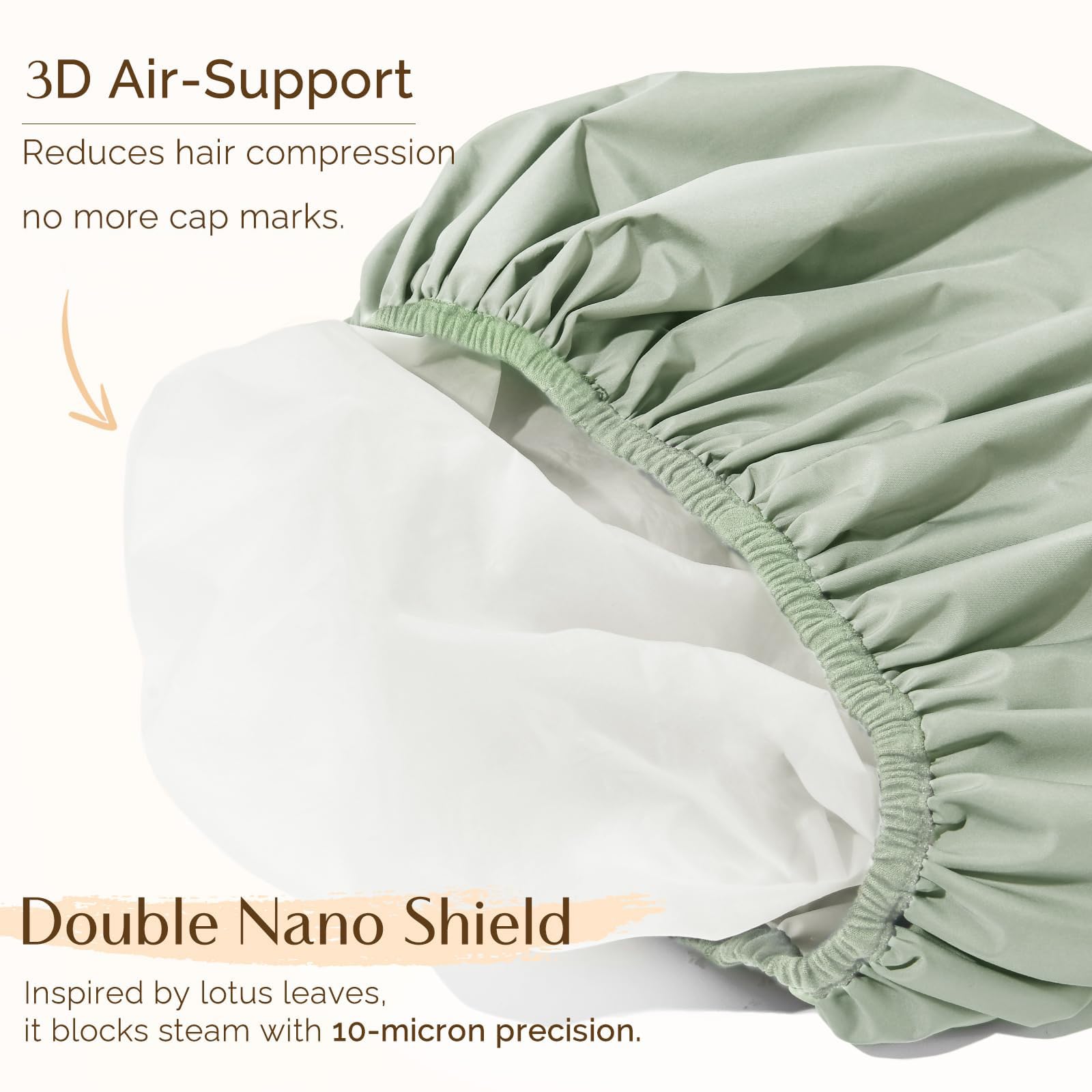 YANIBEST spa and bath collection fashionista cap in packaging for stylish storage.