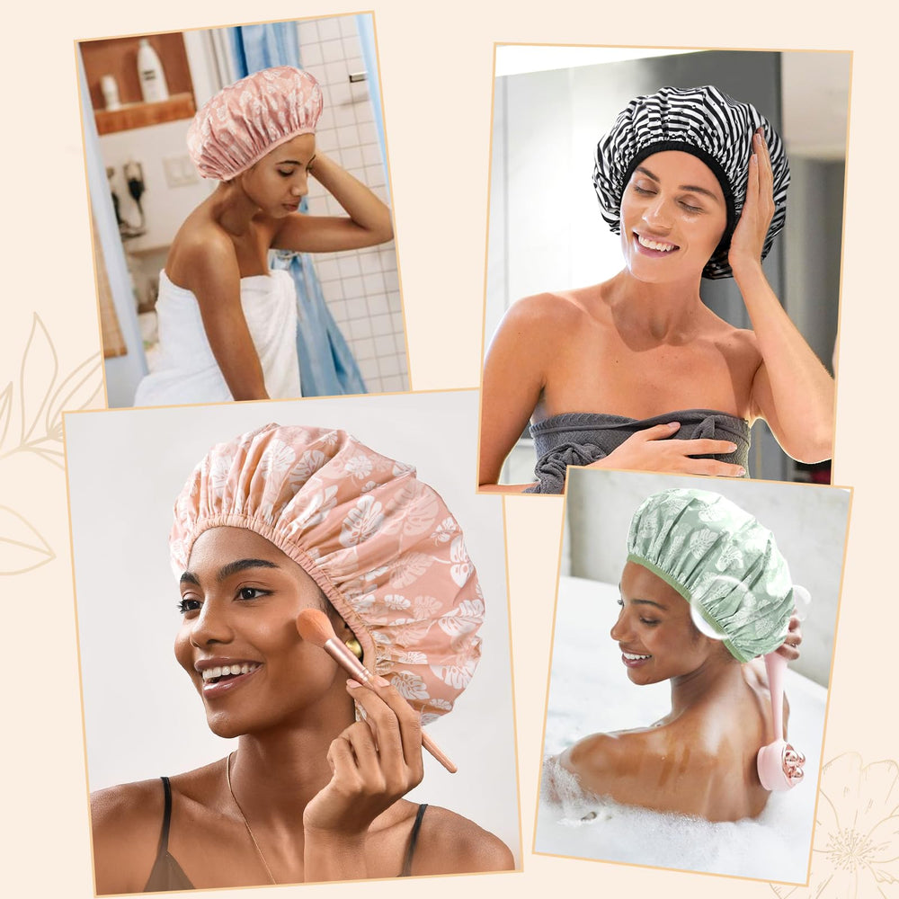 Yanibest chic travel-friendly shower cap lightweight and stylish