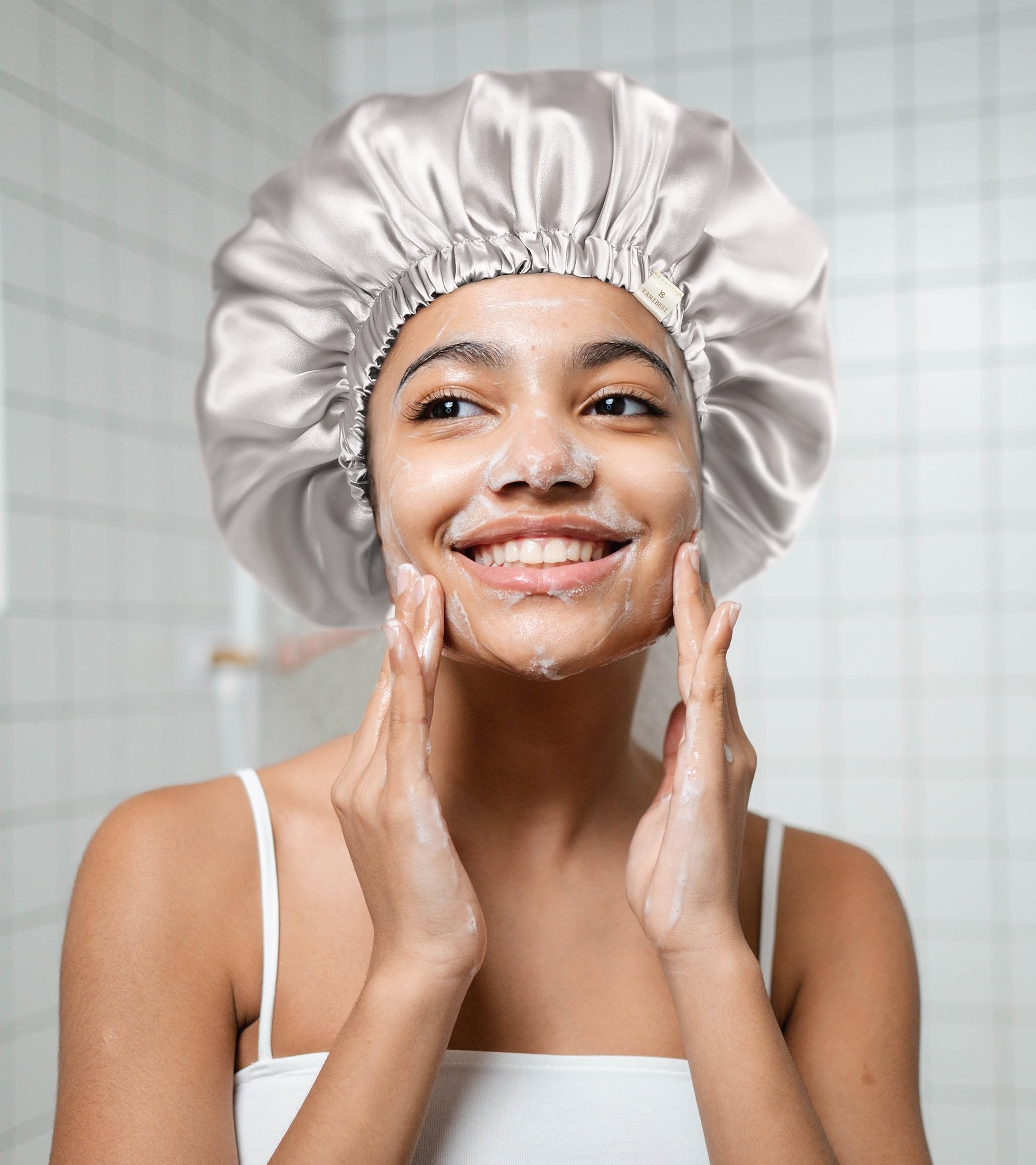YANIBEST two-color-reversible-design provides versatile options for gentle hair protection.