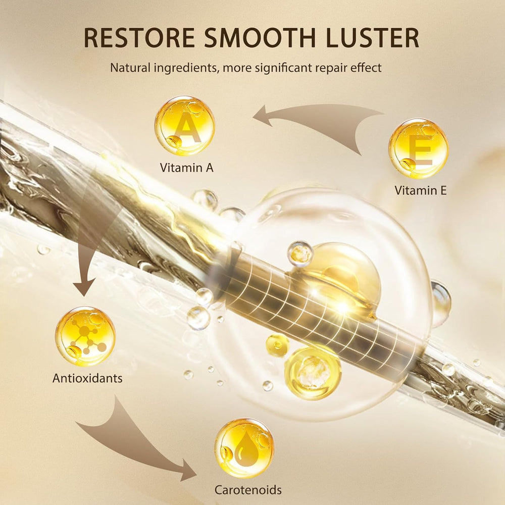 YANKOL Batana oil frizz-control image shows sleek, manageable strands