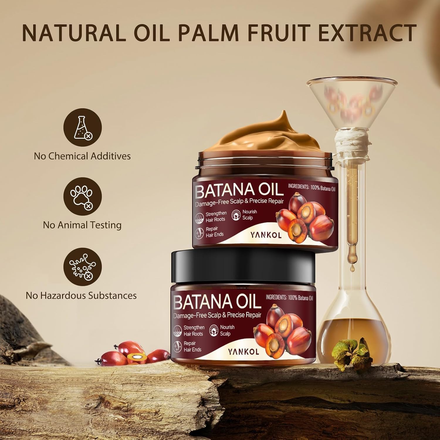 YANKOL Batana oil natural ingredients showcase pure single-ingredient formula