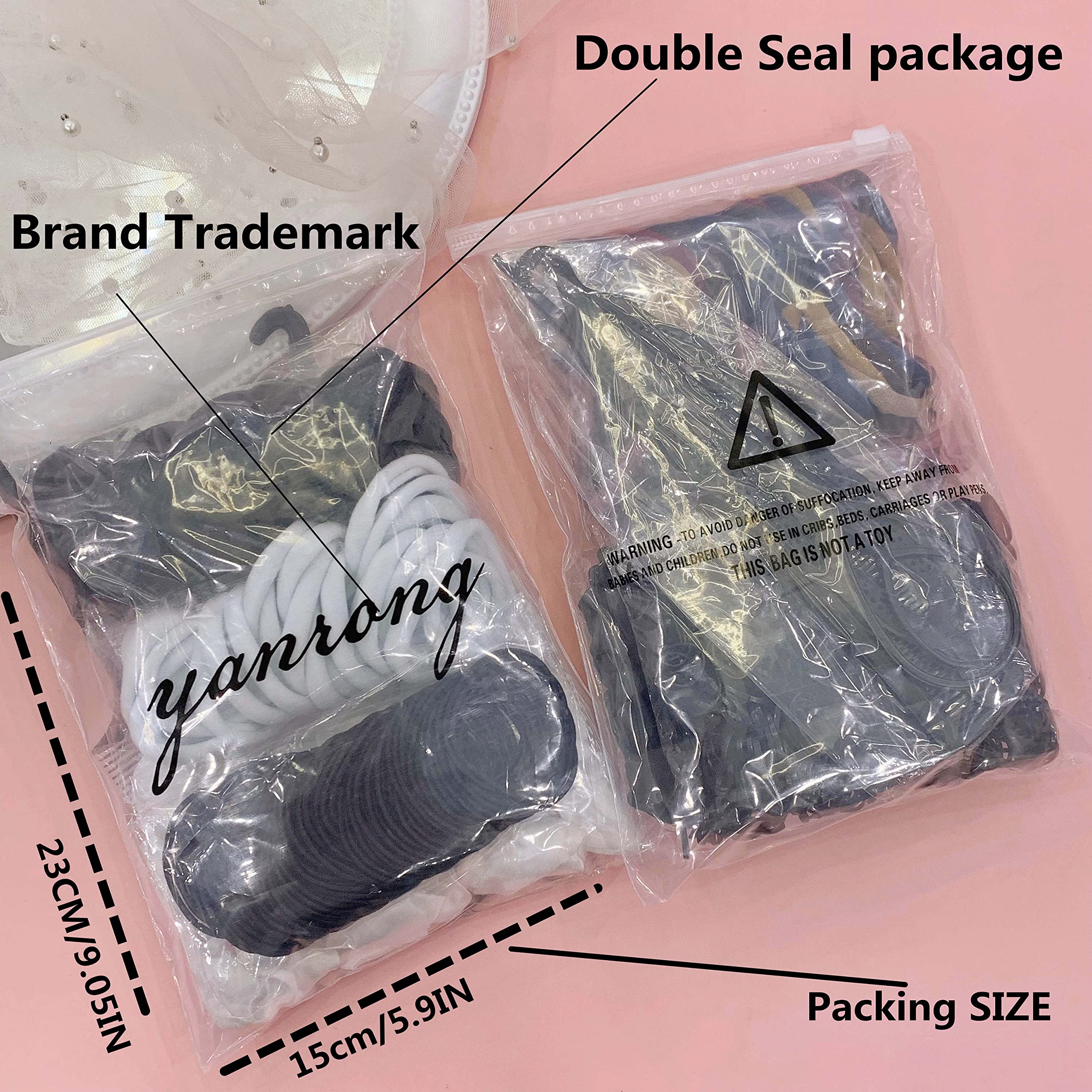 YANRONG high-elasticity hair ties for thick hair with strong stretch and smooth recovery.