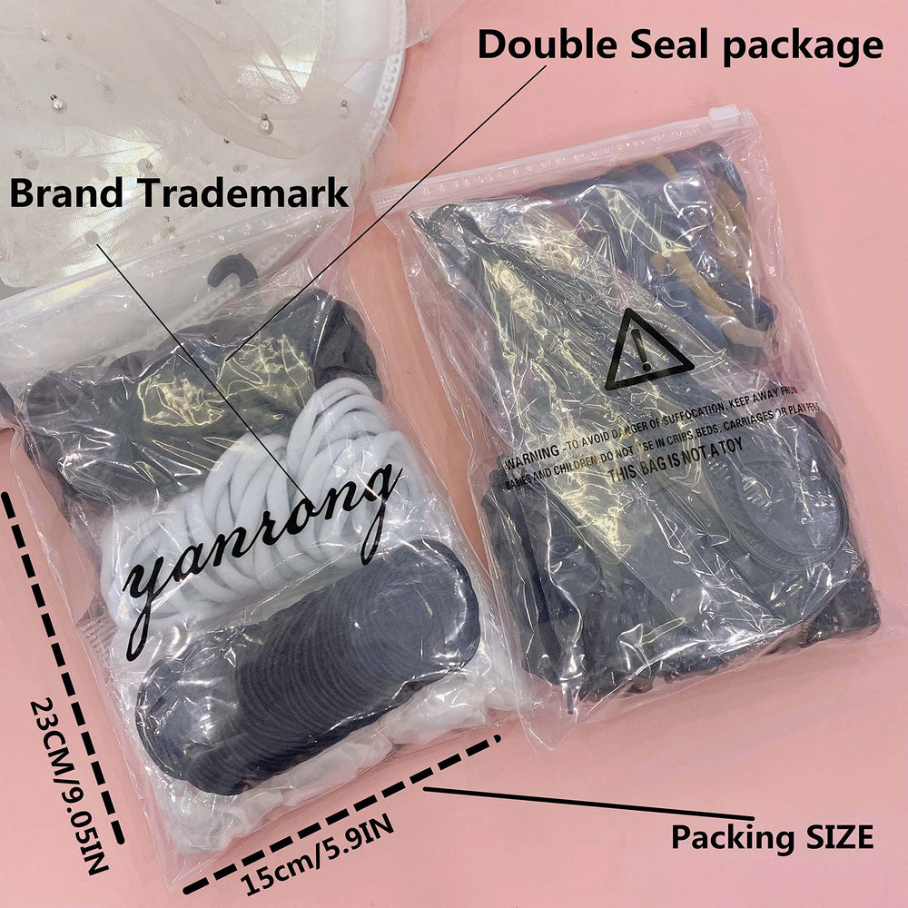 YANRONG high-elasticity hair ties for thick hair with strong stretch and smooth recovery.