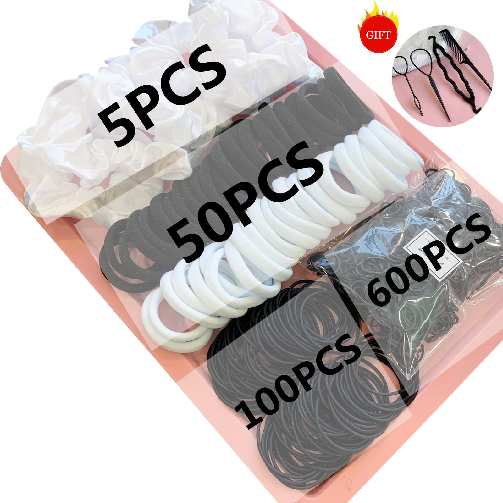 YANRONG reusable rubber bands pack provides secure, long-lasting ponytails.
