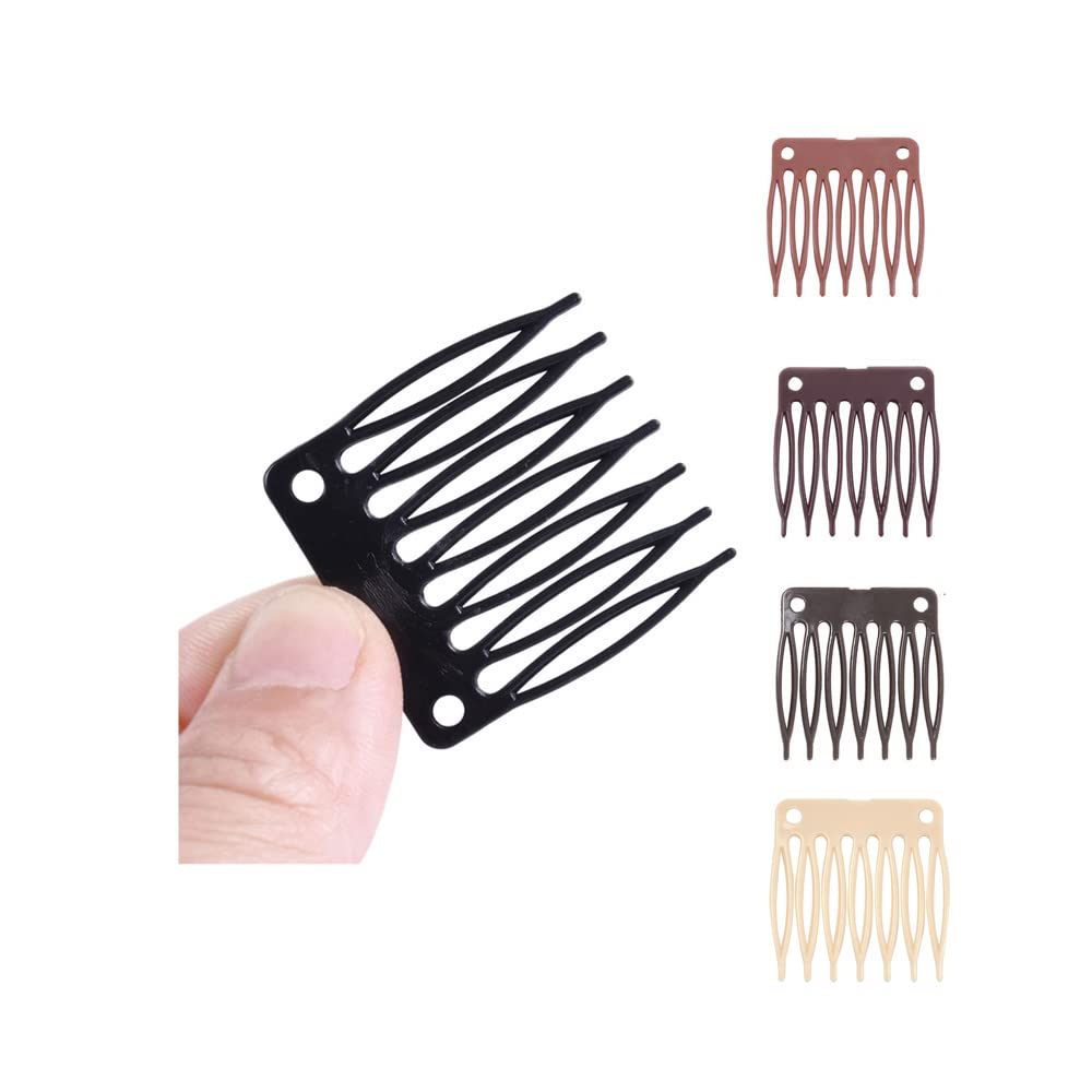 YANTAISIYU wig clip comb close-up for secure wig attachment, gentle on scalp