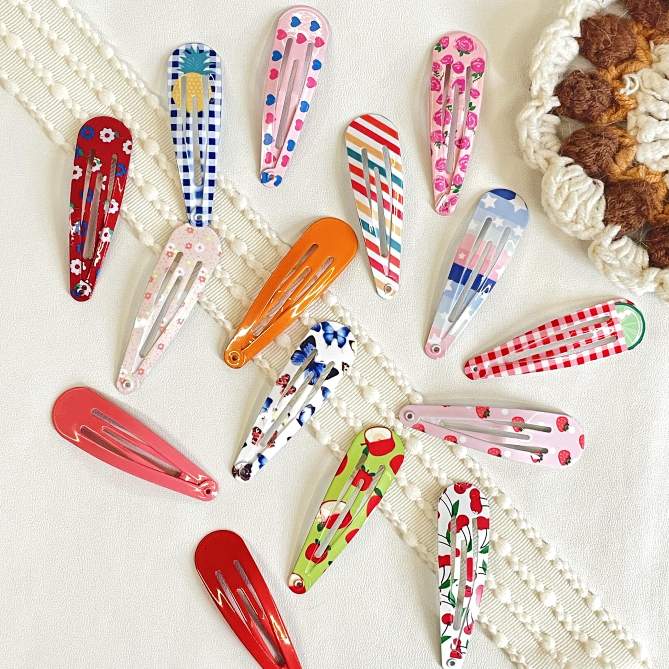 YAOKUA no-slip metal clips secure styles without slipping during activities