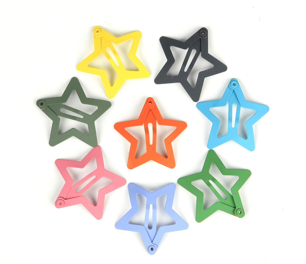 Yaokua star hair clip demonstrates no-slip grip on various hair types.