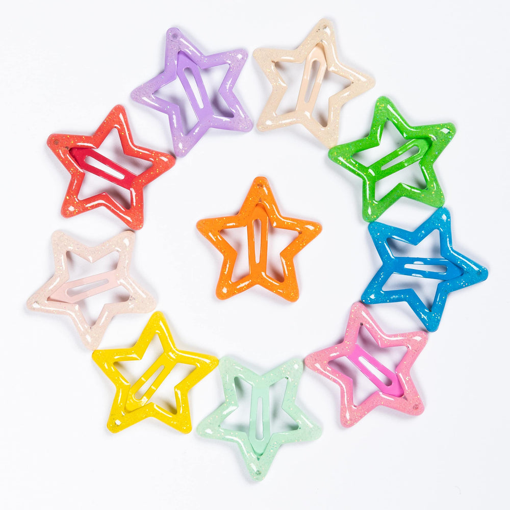 Yaokua star clips accessorize teen and women hairstyles with ease.