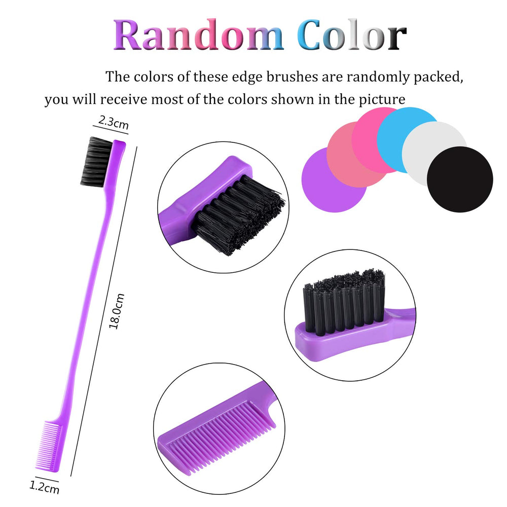 Yaomiao double-sided edge brush demonstrates dual-ended design for precise edges and brows, aiding grooming.