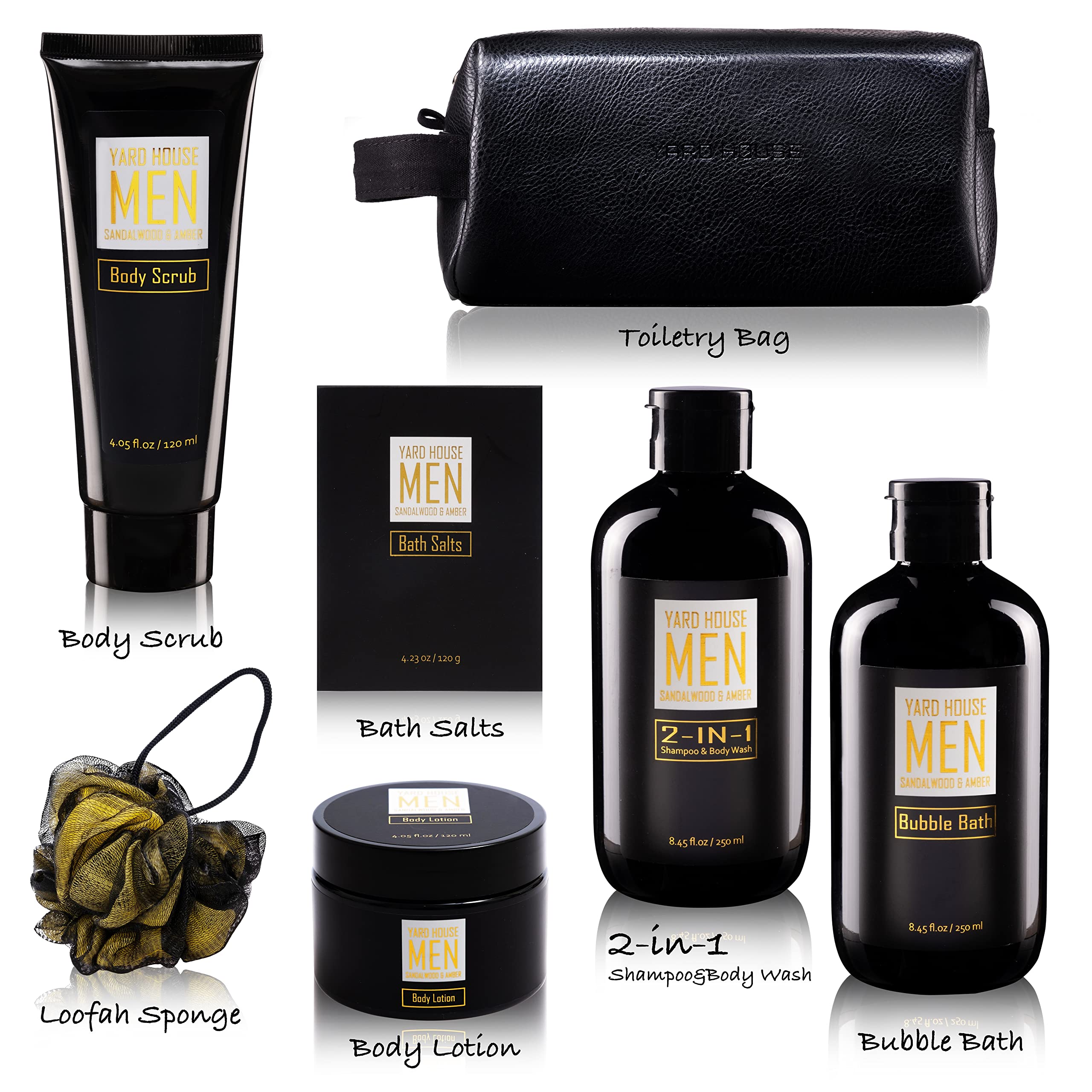 Yard House bath salts and bubble bath highlighting a soothing bath experience