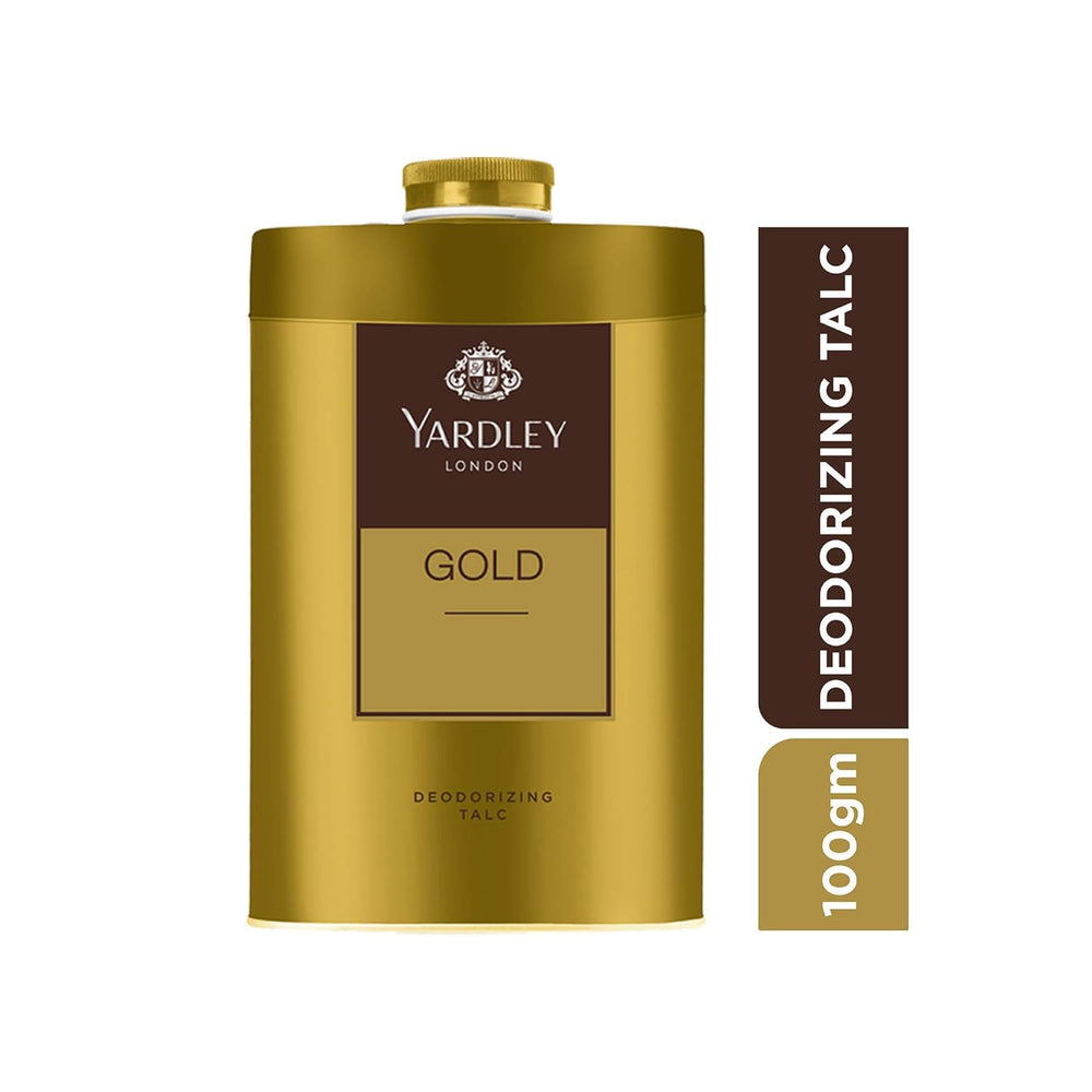 Polvo suave de Yardley London Gold, sensación fresca al tacto