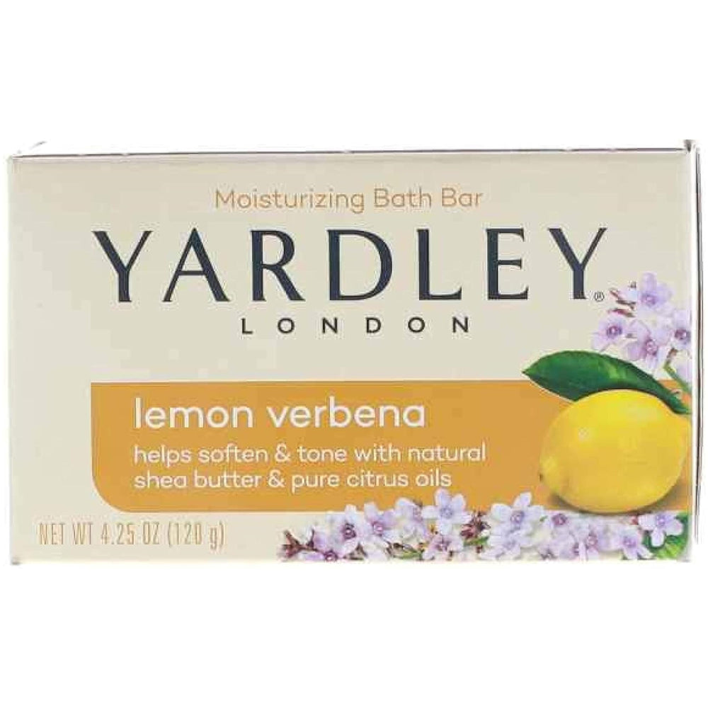 Yardley Lemon Verbena bar pack6 with rich moisturizing lather and citrus aroma