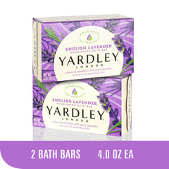 Yardley London Aloe Avocado bar nourishes skin with herbal citrus freshness.
