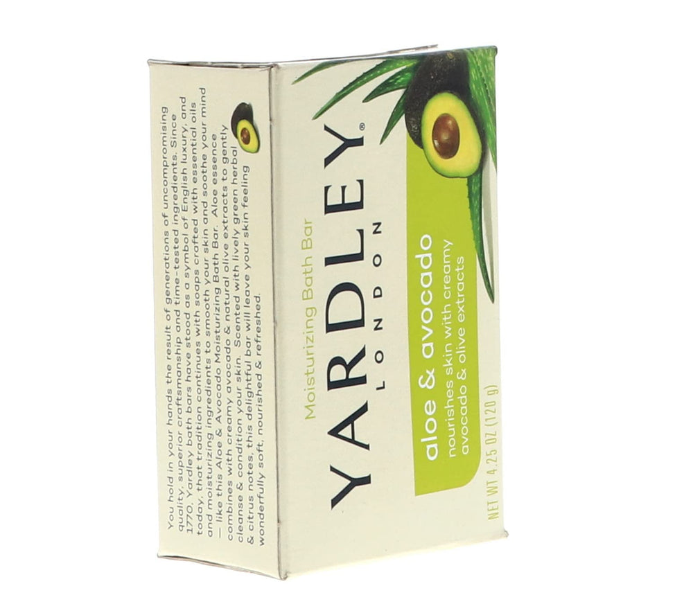 Yardley London moisturizing bar in use with creamy foam