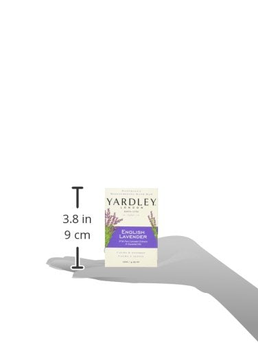 Yardley London English Lavender soap bar routine captured in shower scene for spa-like cleansing.