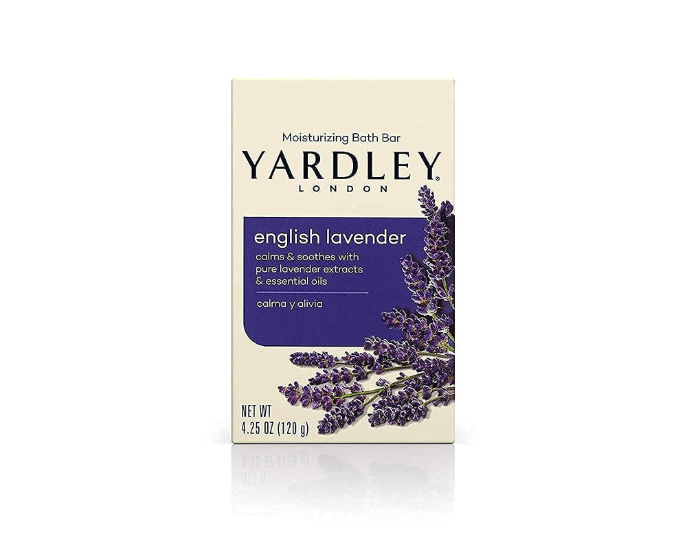Yardley London English Lavender soap bar pack of 10 for calming cleansing