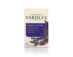 Yardley London English Lavender soap bar pack of 10 for calming cleansing
