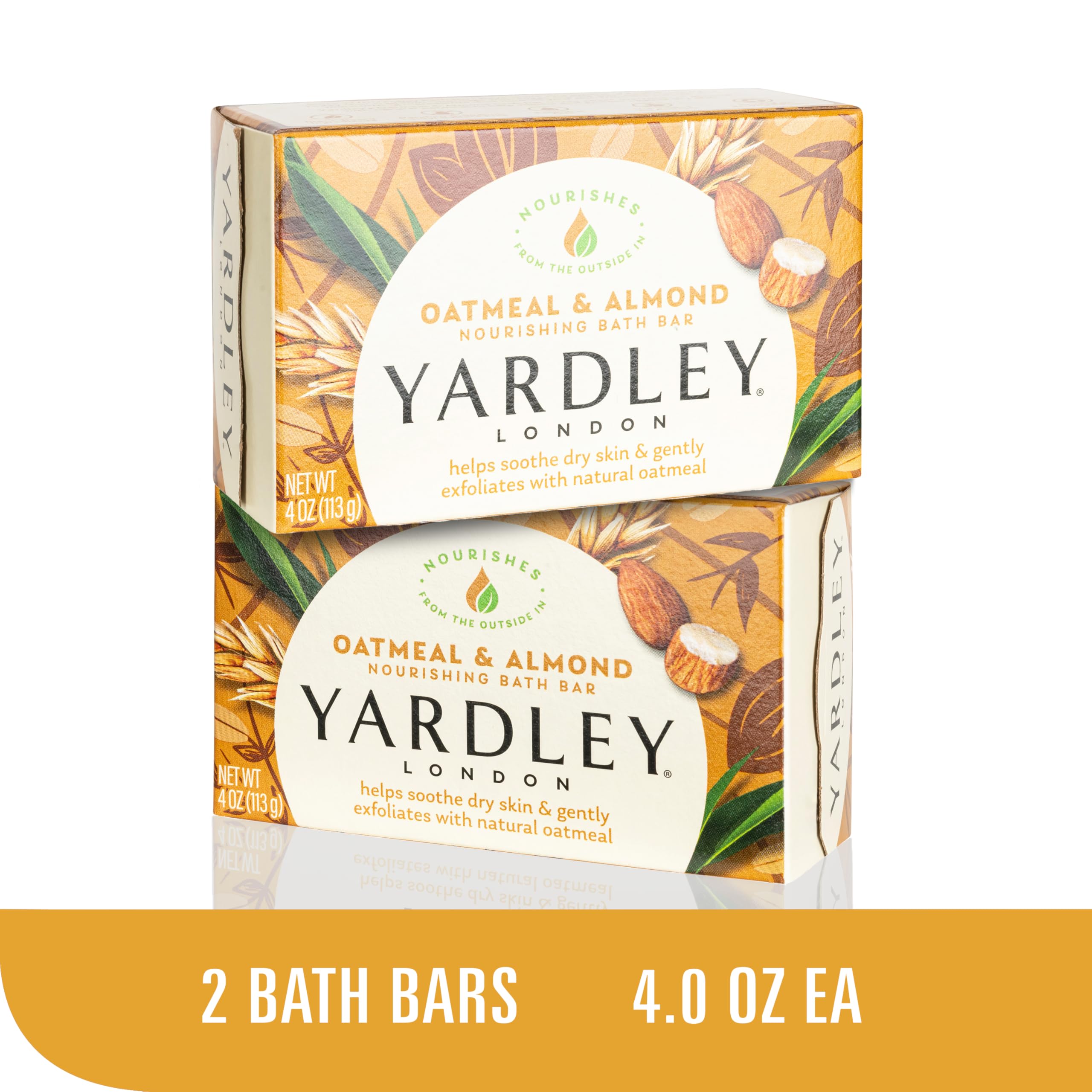 Yardley London Lavender bar close-up reveals creamy lather and soothing aroma.