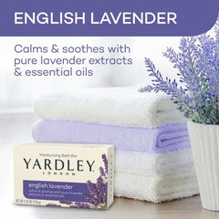 Yardley London Lavender soap lather closeup showing rich soothing bubbles