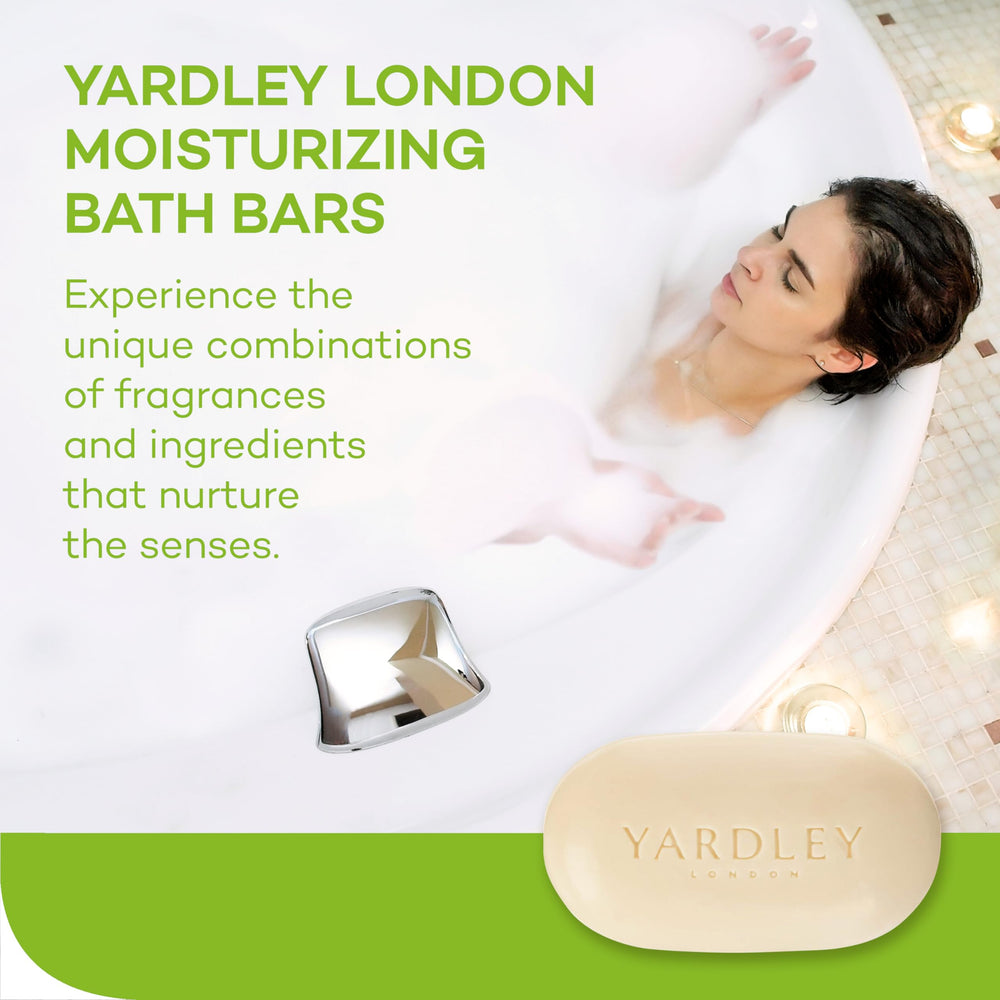 Yardley London Nourishing Bath Soap Bar citrus-herbal-scent captures an uplifting morning ritual.