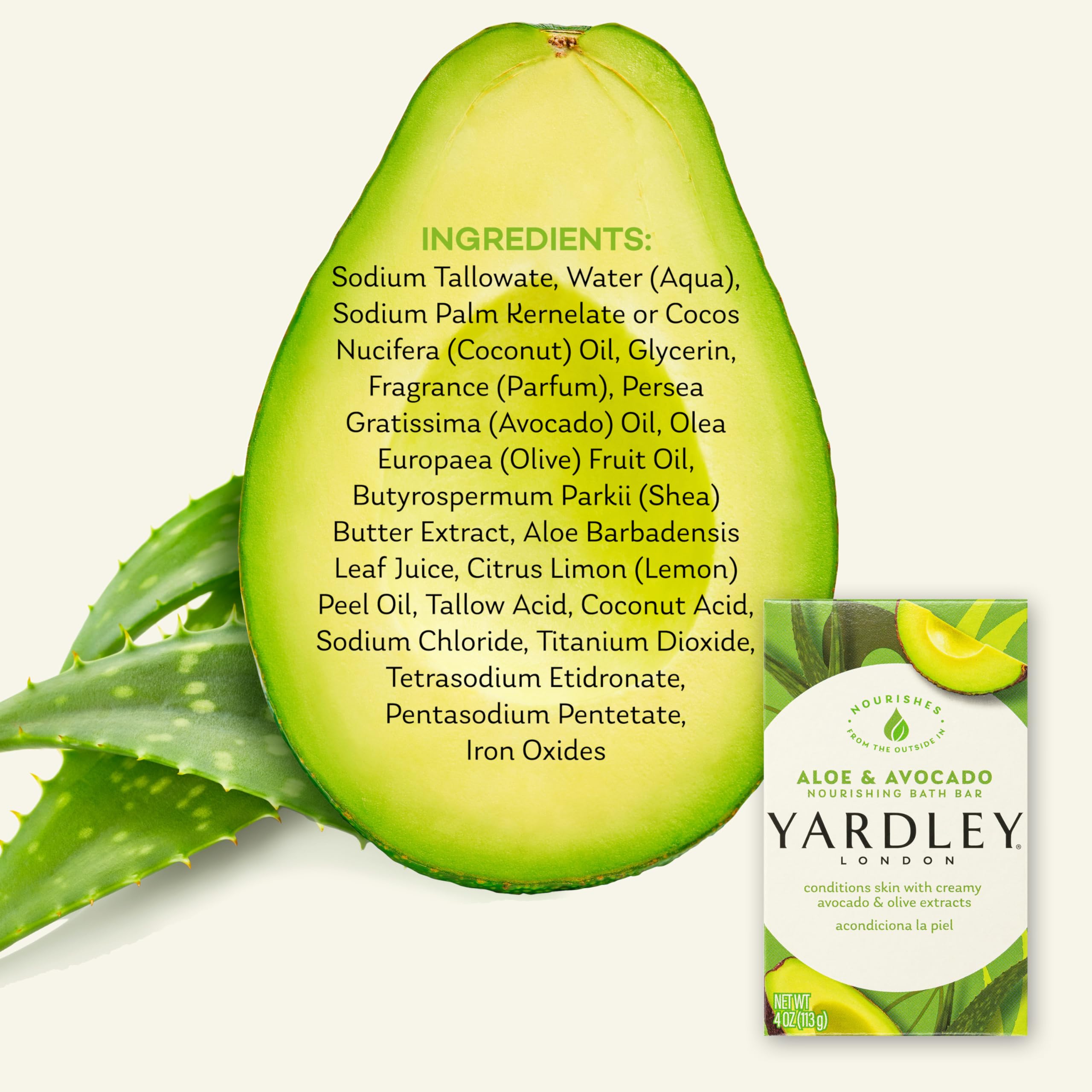 Yardley London Nourishing Bath Soap Bar morning-routine image invites a refreshing post-shower moment.
