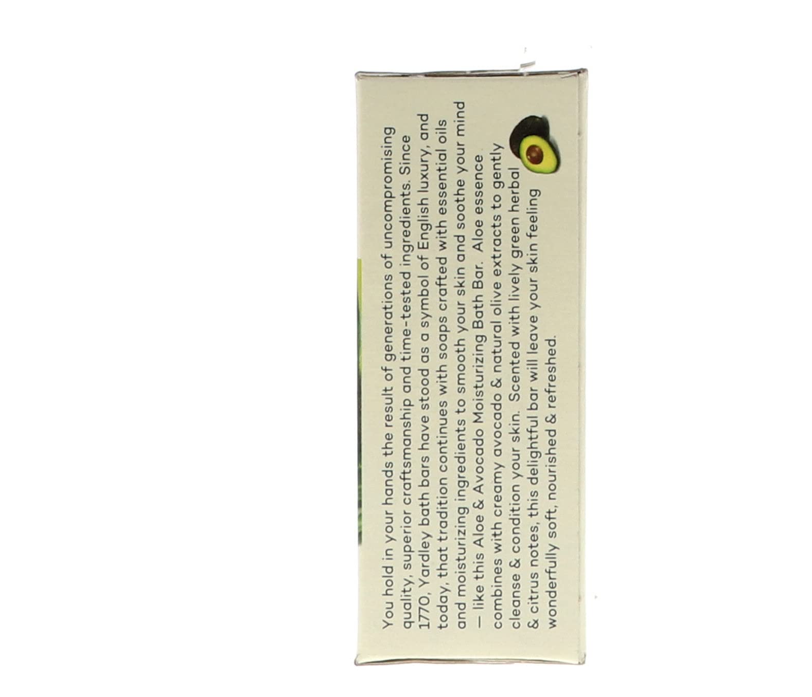 Yardley London natural not tested on animals label close-up