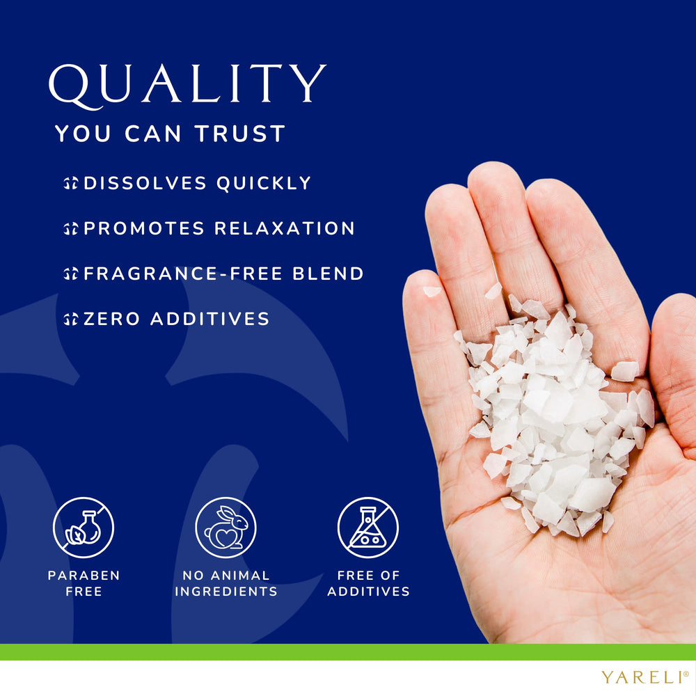 YARELI magnesium flakes are kid-friendly for family baths.