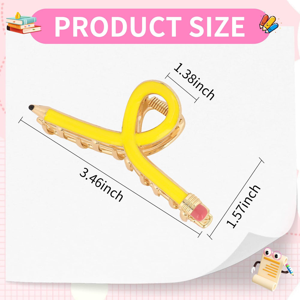YARIEW Pencil Hair Clip side view highlights sturdy grip for thick hair