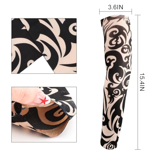YARIEW seamless-look sleeves provide a believable arm tattoo effect.