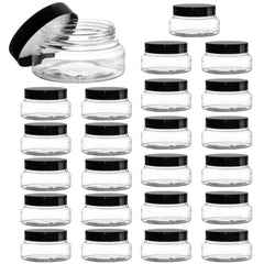 Yarlung 5oz clear jar with lids, ideal for samples and cosmetics storage.