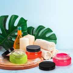 Yarlung clear 5oz jar open top shows easy filling access.