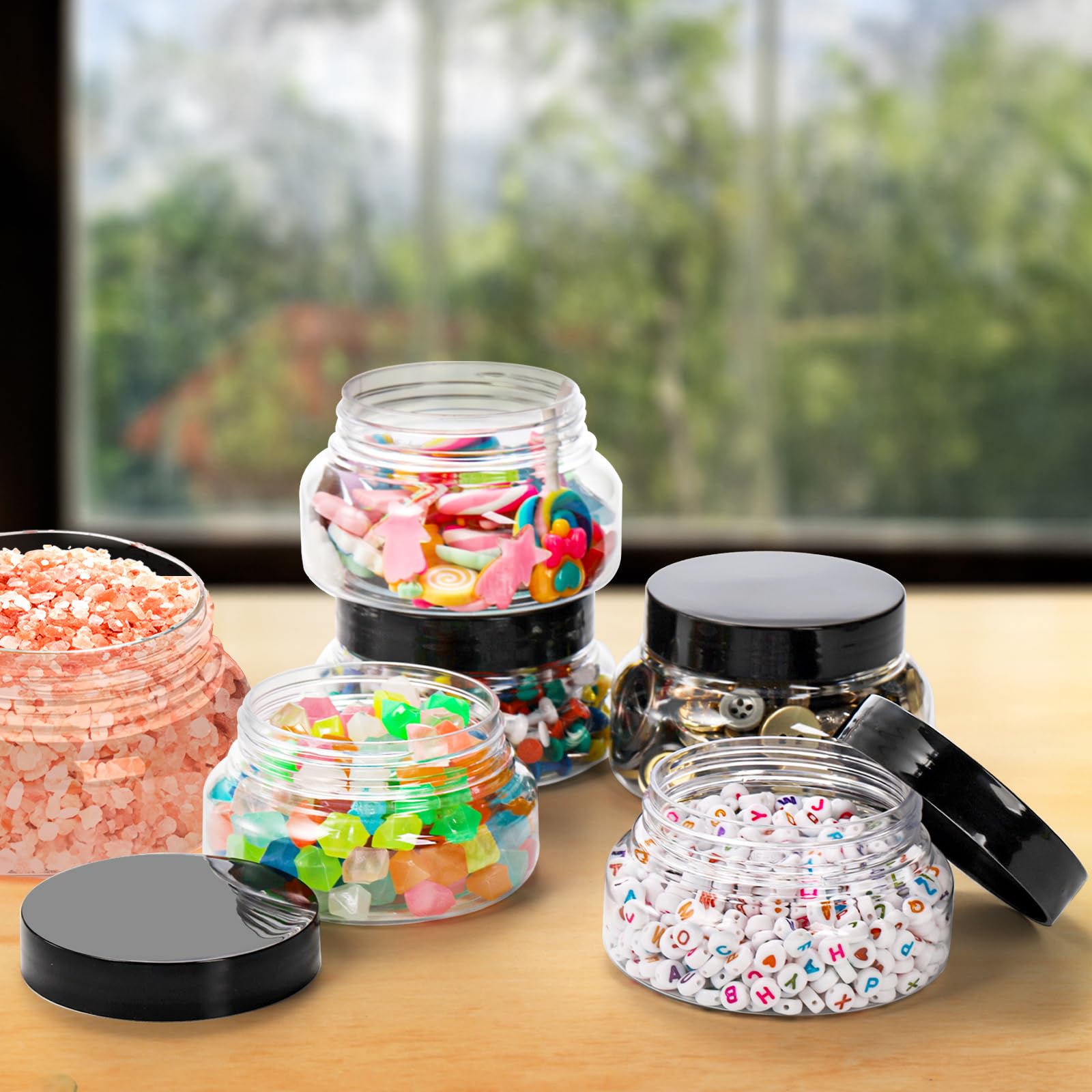 Yarlung sugar scrub jar for gifting or sale, clear showcase.