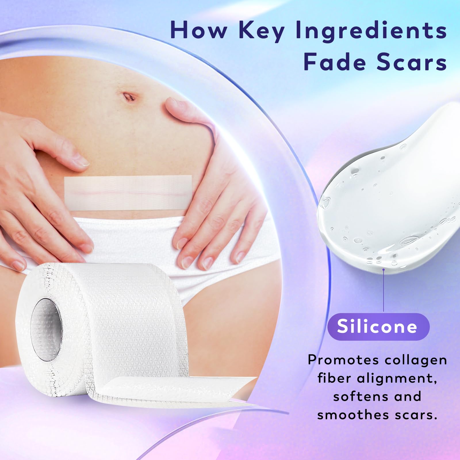 Yarster silicone scar sheets day-to-day wear are ultra-thin and breathable for daily use.