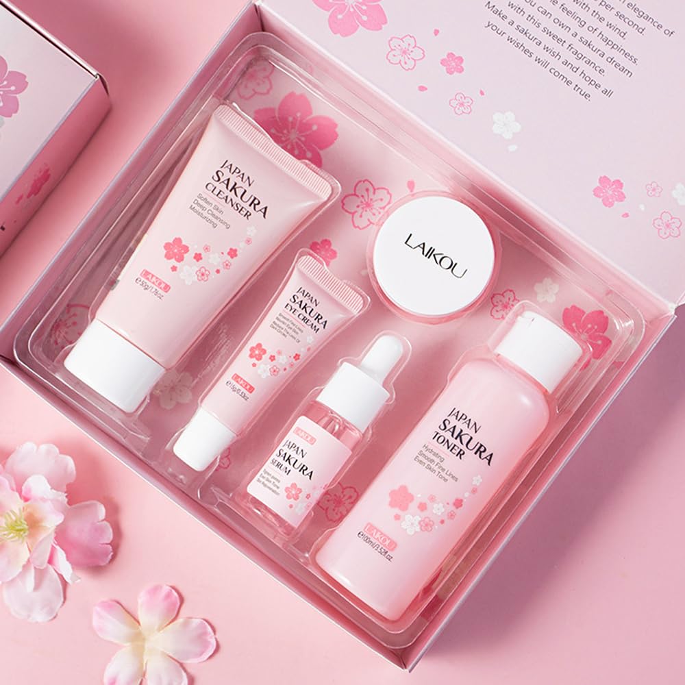 Yasovigi Sakura Serum dropper showcases nourishing treatment for glow.