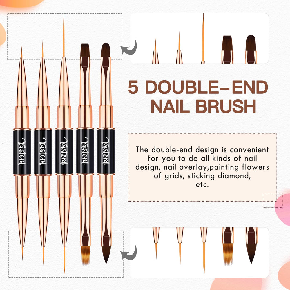 Yasterd travel case with brush set, lightweight and portable for on the go.