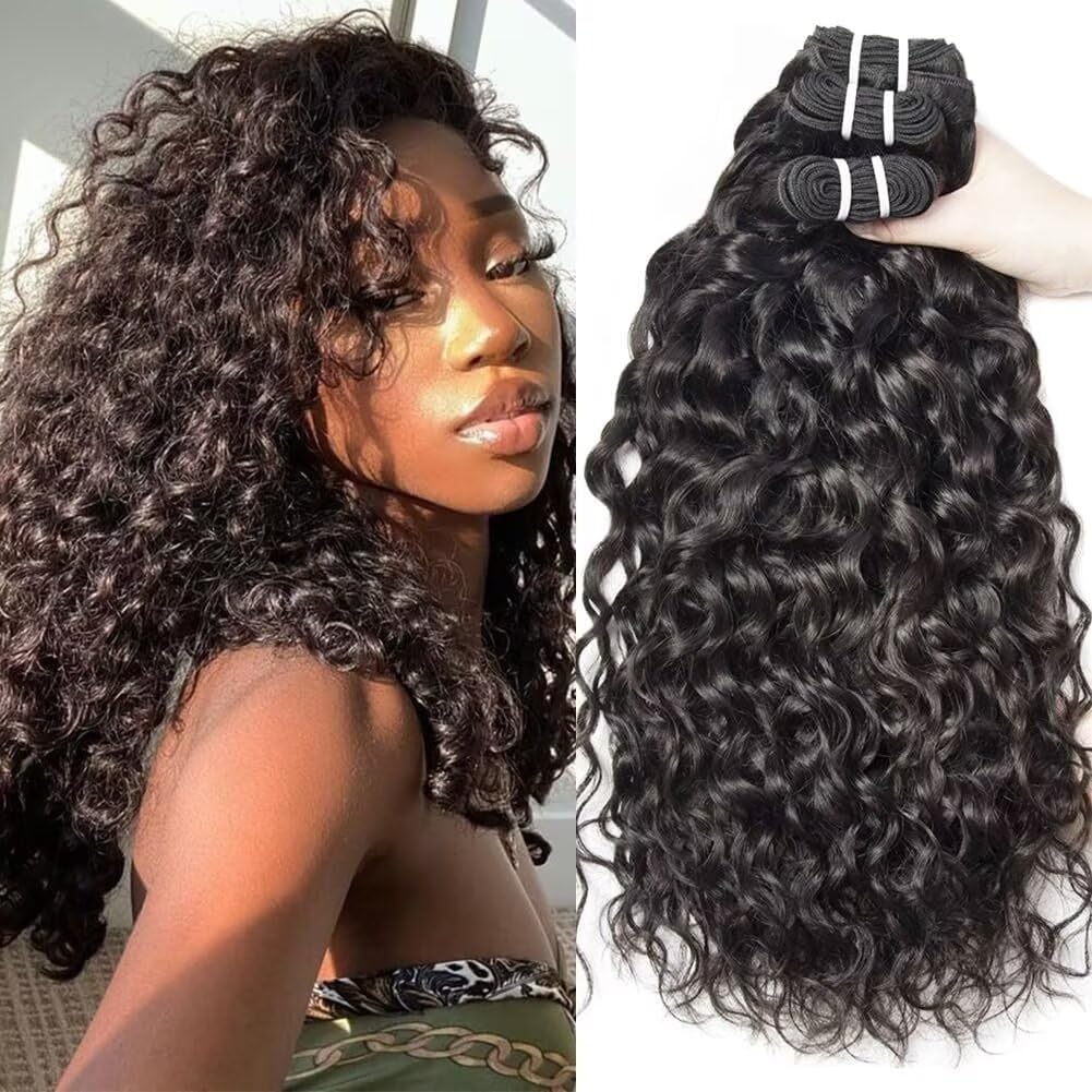 Yavida Water Wave bundles closeup showing silky texture for natural-looking blends