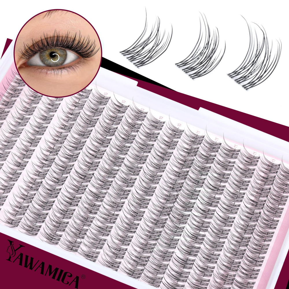 Yawamica at-home-diy-lashes setup featuring starter tools for beginners.