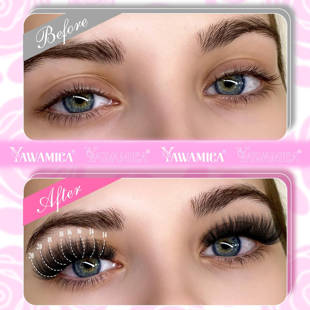 Yawamica bond and seal provides strong hold and waterproof finish for cluster lashes.