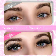 Yawamica bond and seal provides strong hold and waterproof finish for cluster lashes.