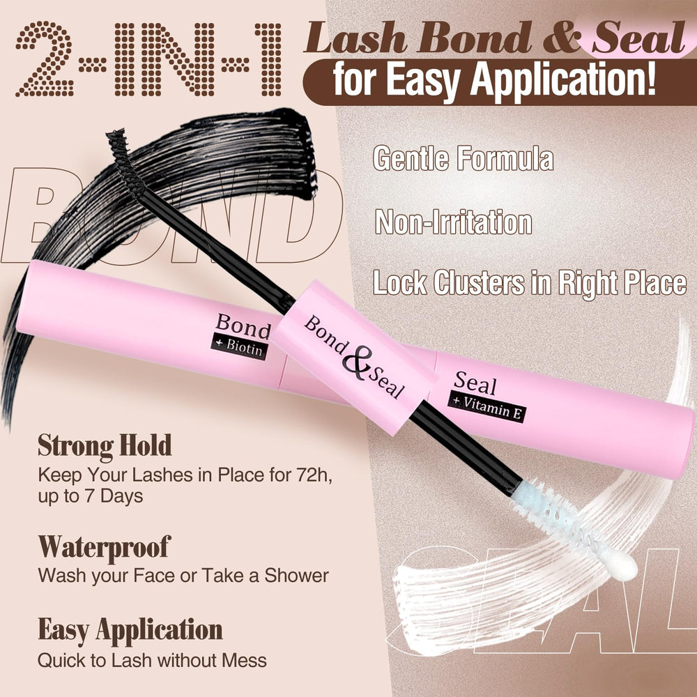 Yawamica Brown Lash Clusters Kit at-home setup enables salon-quality results.