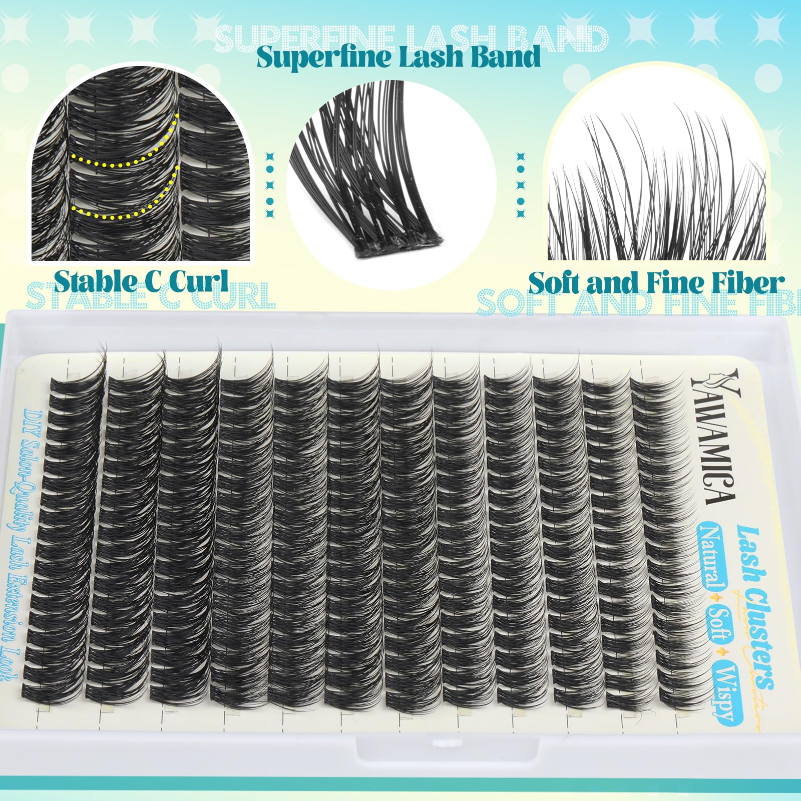 Yawamica beginner-friendly kit makes DIY lash application approachable and enjoyable.