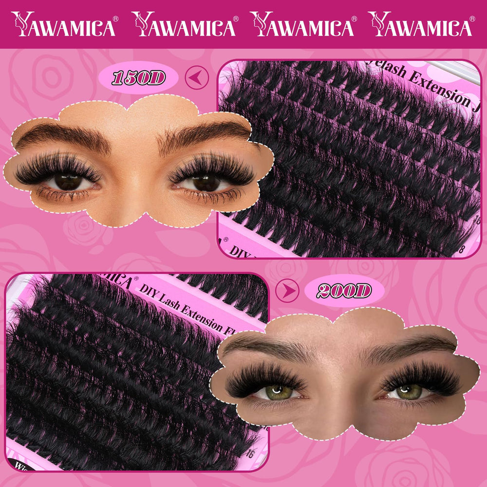 Yawamica DIY lash look for beginners with a complete kit