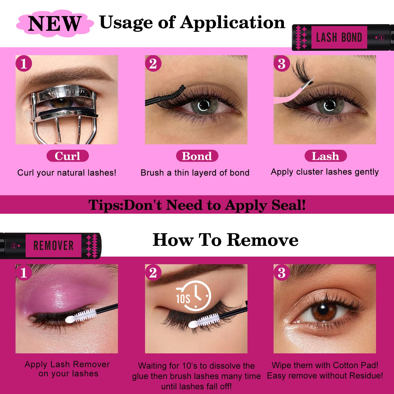Yawamica Fluffy wispy lashes close-up highlighting volume