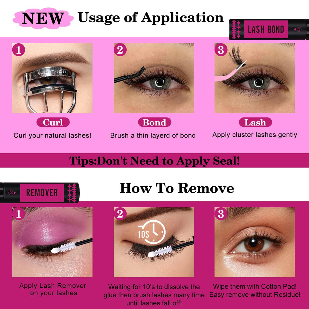 Yawamica Fluffy wispy lashes close-up highlighting volume