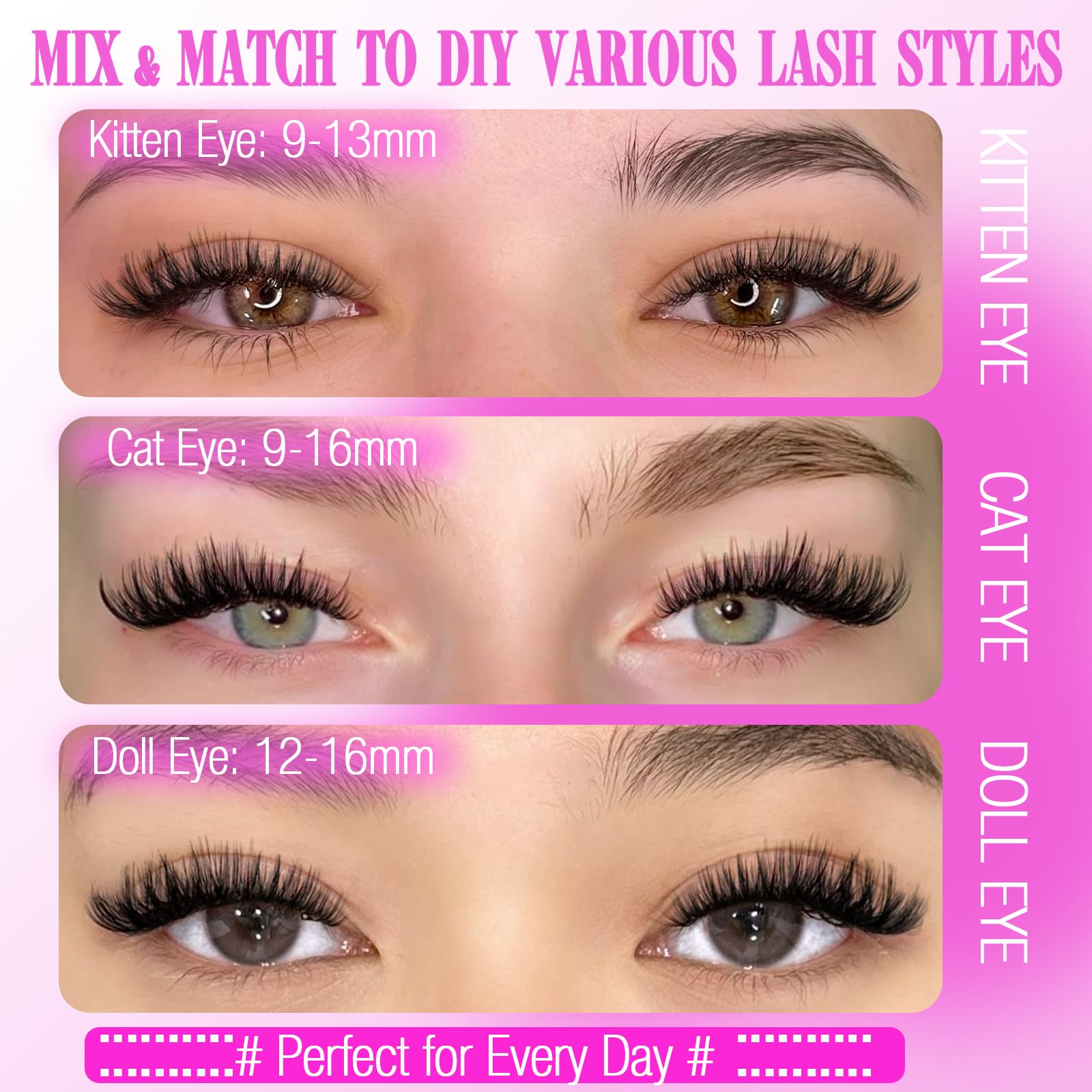 Yawamica lash brush aids even product distribution and tidy lash lines.